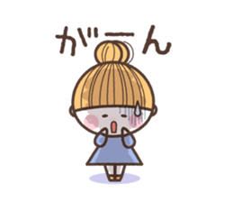 A pretty  little girl's stickers sticker #7763262