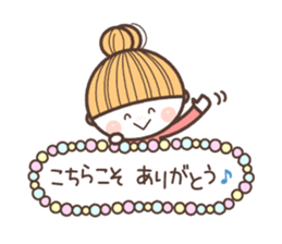 A pretty  little girl's stickers sticker #7763273