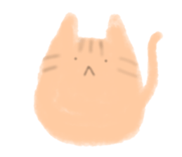 fluffy cat. sticker #7764124