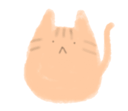 fluffy cat. sticker #7764124