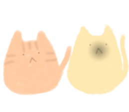 fluffy cat. sticker #7764125