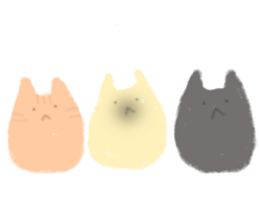 fluffy cat. sticker #7764126