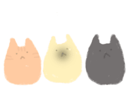 fluffy cat. sticker #7764126