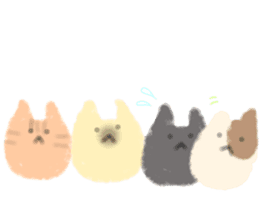 fluffy cat. sticker #7764127