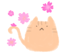 fluffy cat. sticker #7764128