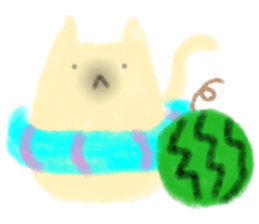 fluffy cat. sticker #7764129