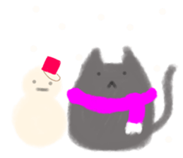 fluffy cat. sticker #7764131