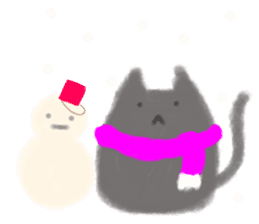 fluffy cat. sticker #7764131