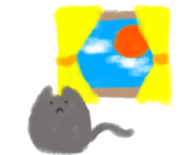fluffy cat. sticker #7764132