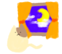 fluffy cat. sticker #7764133