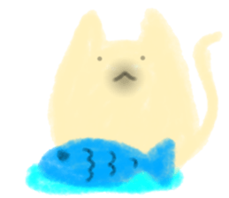 fluffy cat. sticker #7764134