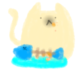 fluffy cat. sticker #7764135