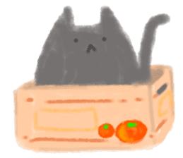 fluffy cat. sticker #7764136