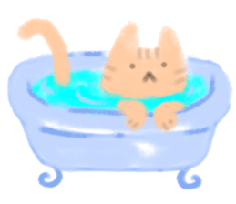 fluffy cat. sticker #7764139