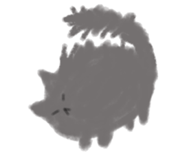 fluffy cat. sticker #7764140