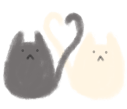 fluffy cat. sticker #7764142