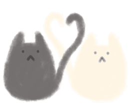 fluffy cat. sticker #7764142