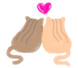 fluffy cat. sticker #7764143