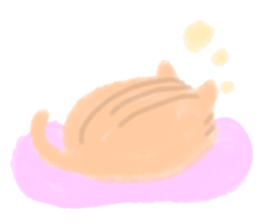 fluffy cat. sticker #7764144