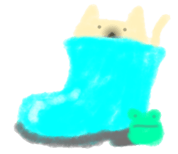 fluffy cat. sticker #7764145