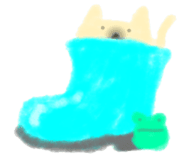 fluffy cat. sticker #7764145