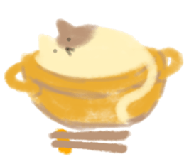 fluffy cat. sticker #7764147