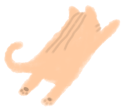 fluffy cat. sticker #7764148