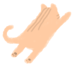 fluffy cat. sticker #7764148