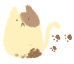 fluffy cat. sticker #7764149