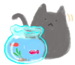 fluffy cat. sticker #7764150