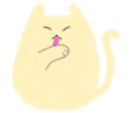 fluffy cat. sticker #7764151
