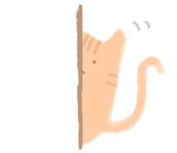 fluffy cat. sticker #7764153