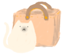 fluffy cat. sticker #7764155