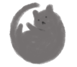 fluffy cat. sticker #7764157