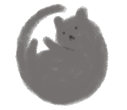 fluffy cat. sticker #7764157