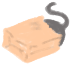 fluffy cat. sticker #7764158