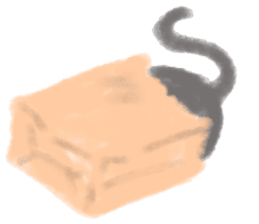 fluffy cat. sticker #7764158