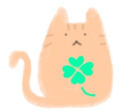 fluffy cat. sticker #7764159