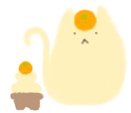 fluffy cat. sticker #7764161