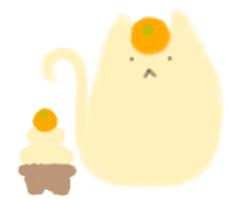 fluffy cat. sticker #7764161