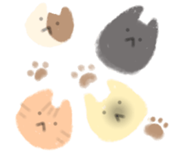 fluffy cat. sticker #7764163