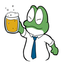 Mr. Green in boiling water sticker #7764773