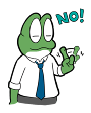 Mr. Green in boiling water sticker #7764774