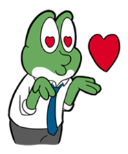 Mr. Green in boiling water sticker #7764777