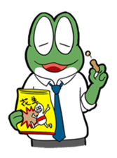 Mr. Green in boiling water sticker #7764780