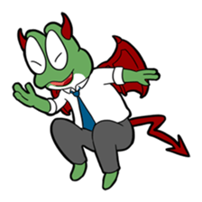 Mr. Green in boiling water sticker #7764789