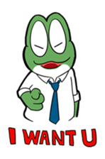 Mr. Green in boiling water sticker #7764794