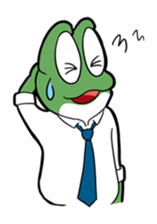 Mr. Green in boiling water sticker #7764795