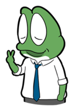 Mr. Green in boiling water sticker #7764802