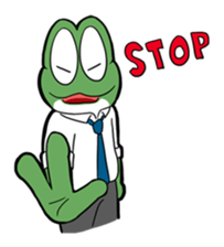 Mr. Green in boiling water sticker #7764804